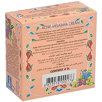 Yoko Acne Melasma Herbal Cream (4g, Pack of 2)