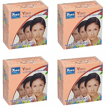 Yoko Acne Melasma Herbal Cream (4g, Pack of 4)
