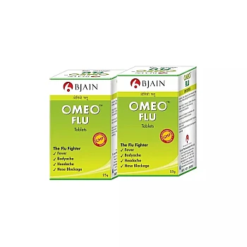 BJain Omeo Flu Tablets (25g, Pack of 2)