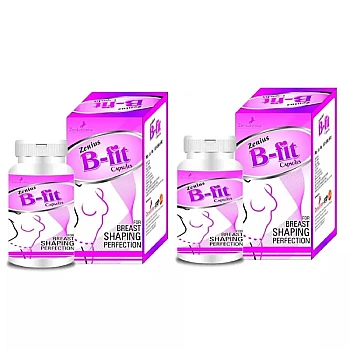 Zenius India B Fit Capsule For Breast Enlargement (60cap, Pack of 2)