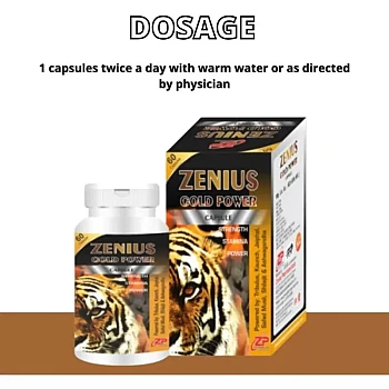 Zenius India Gold Power Sexual Capsule For Men (60cap, Pack of 3)