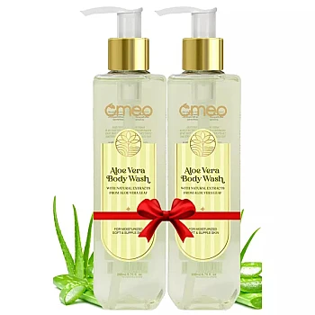 Omeo Aloe Vera Body Wash (200ml, Pack of 2)