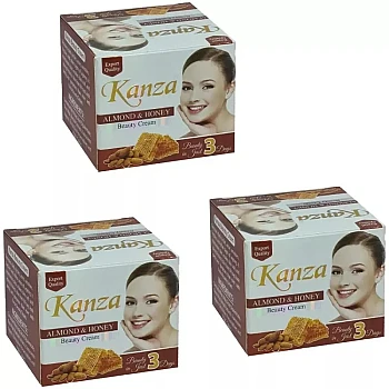 Kanza Almond & Honey Beauty Cream (50g, Pack of 3)