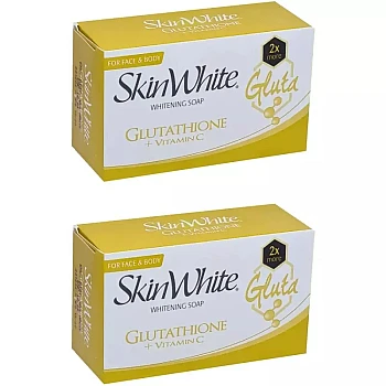 Skinwhite Whitening Glutathione + Vitamin C Soap (90g, Pack of 2)