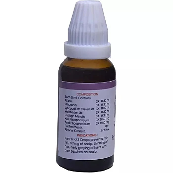 Kent Pharmaceuticals K43 For Alopecia (30ml)