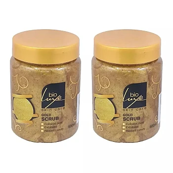 Bio Luxe Skin Care Gold Scrub (500ml, Pack of 2)