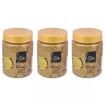 Bio Luxe Skin Care Gold Scrub (500ml, Pack of 3)
