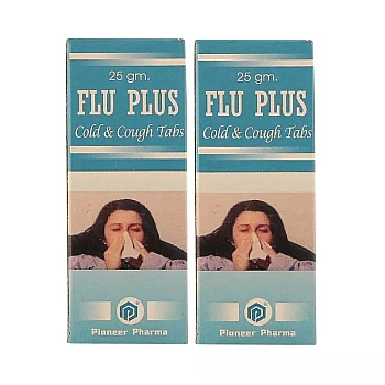 Pioneer Flu Plus Tablets (25g, Pack of 2)