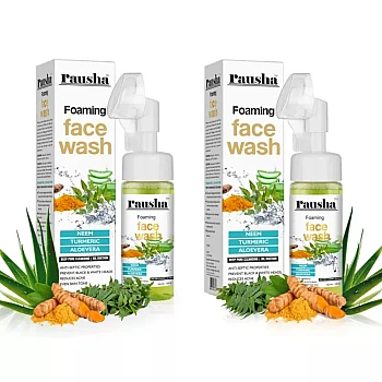 Rausha Foaming Neem Face Wash (150ml, Pack of 2)