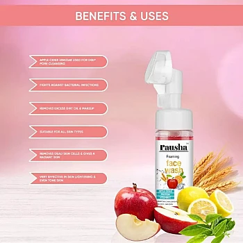 Rausha Foaming Apple Cider Face Wash (150ml)