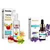 Rausha Foaming Apple Cider Face Wash + Pure Lavender Oil (Face Wash 150ml + Oil 15ml) (1Pack)