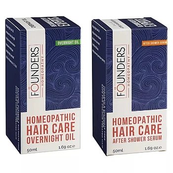 Founders Homeopathy Homeopathic Hair Care Essentials (Oil 50ml + Serum 50ml) (1Pack)
