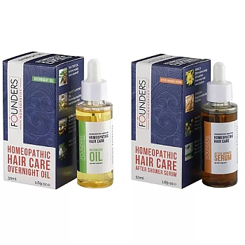 Founders Homeopathy Homeopathic Hair Care Essentials (Oil 50ml + Serum 50ml) (1Pack)
