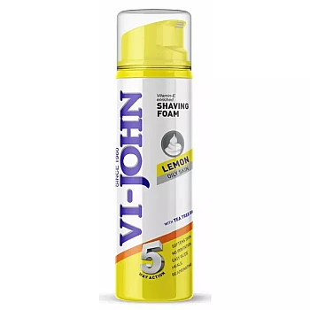 VI-John Lemon Oily Skin 5 Way Action Shaving Foam (200ml)