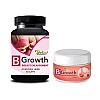 Riffway B Growth Breast Enlargement Capsules + B Growth Breast Enlargement Cream (60Cap + Cream 50g) (1Pack)