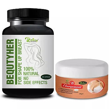 Riffway Bequtyher Capsules + B Elargement Cream (30Cap + Cream 50g) (1Pack)