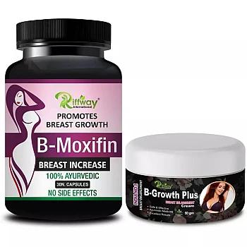 Riffway B Moxifin Capsules + B Growth Plus Cream (30Cap + Cream 50g) (1Pack)