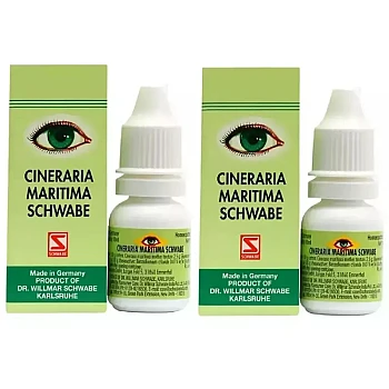 Willmar Schwabe Germany Cineraria Maritima Eye Drops (Alcohol Free) (10ml, Pack of 2)