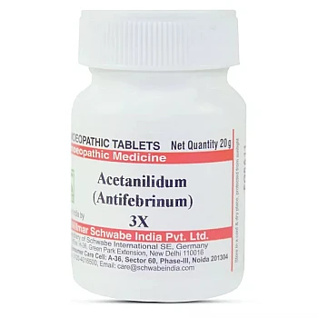 Willmar Schwabe India Acetanilidum (Antifebrinum) 3X (20g)