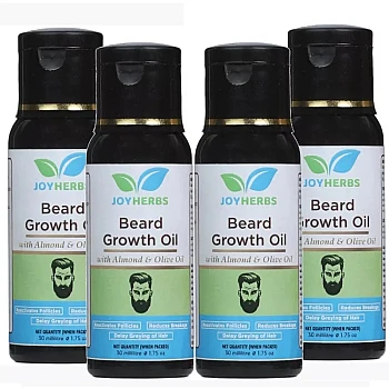 Joyherbs Beard Growth Oil (30ml, Pack of 4)