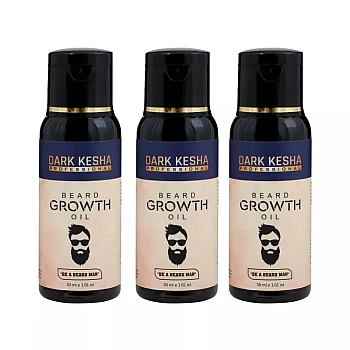 Dark Kesha Beard Growth Oil (30g, Pack of 3)