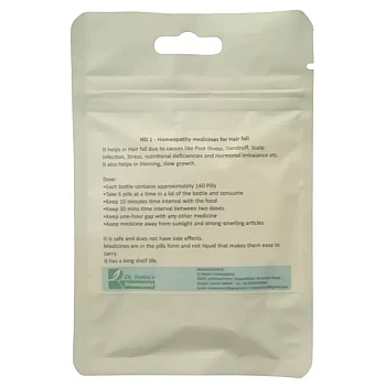 Dr Romas Homeopathy HD-1 Hair Fall (2 Bottles of 2 Dram) (16g)