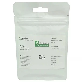 Dr Romas Homeopathy HD-3 Acne (2 Bottles of 2 Dram) (16g)