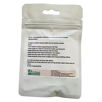 Dr Romas Homeopathy HD-10 Dysmenorrhoea (2 Bottles of 2 Dram) (16g)