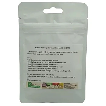 Dr Romas Homeopathy HD-16 Corn Care (2 Bottles of 2 Dram) (16g)