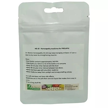 Dr Romas Homeopathy HD-20 Prolapse (2 Bottles of 2 Dram) (16g)