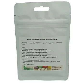 Dr Romas Homeopathy HD-27 Varicose Vein (2 Bottles of 2 Dram) (16g)