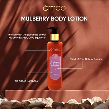 Omeo Mulberry Body Lotion (200ml, Pack of 2)