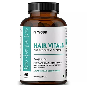 Nirvasa Hair Vitals Dht Blocker With Biotin Tablets (60tab)