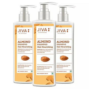 Jiva Ayurveda Almond Shampoo (200ml, Pack of 3)