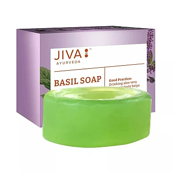 Jiva Ayurveda Basil Soap (100g, Pack of 4)