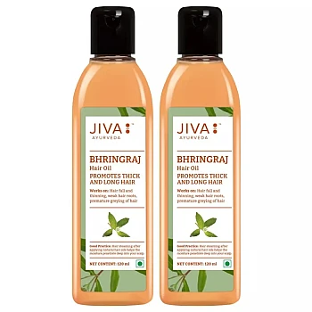 Jiva Ayurveda Bhringaraj Hair Oil (120ml, Pack of 2)
