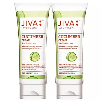 Jiva Ayurveda Cucumber Cream (100g, Pack of 2)