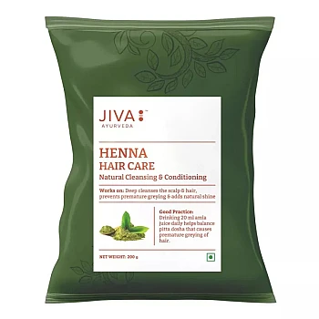 Jiva Ayurveda Henna Hair Care Powder (200g, Pack of 4)