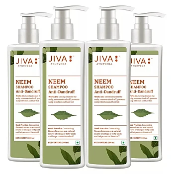 Jiva Ayurveda Neem Shampoo (200ml, Pack of 4)