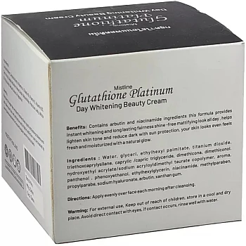 Mistline Glutathione Platinum Day Whitening Cream (30g, Pack of 3)