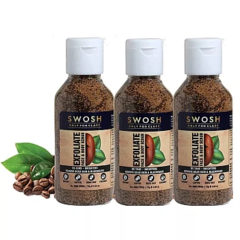 Swosh Exfoliating Face And Body Scrub (75g, Pack of 3)