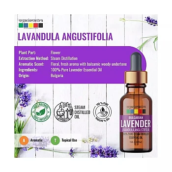Organix Mantra Bulgarian Lavender Essential Oil (15ml)