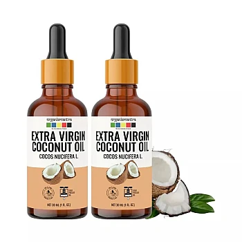 Organix Mantra Extra Virgin Coconut Oil (30ml, Pack of 2)