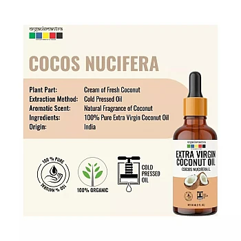 Organix Mantra Extra Virgin Coconut Oil (30ml, Pack of 2)