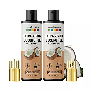 Organix Mantra Extra Virgin Coconut Oil (120ml, Pack of 2)
