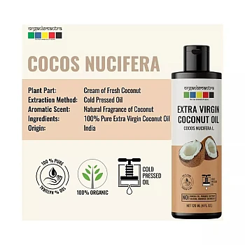 Organix Mantra Extra Virgin Coconut Oil (120ml, Pack of 2)