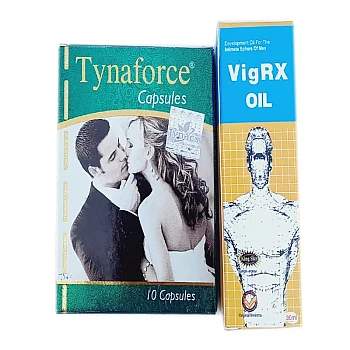 Girik Tynaforce Capsules + Vigrx Oil (10Cap + 30ml Oil) (1Pack)