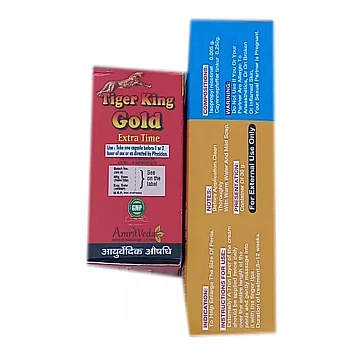 Girik Tiger King Gold Capsules + Vigrx Oil (2Cap + 30ml Oil) (1Pack)