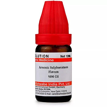 Willmar Schwabe India Arsenic Sulphuratum Flavum 50M CH (10ml)
