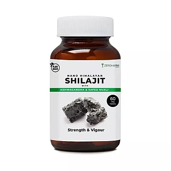 Zeroharm Shilajit, Ashwagandha, Safed Musli (60tab)
